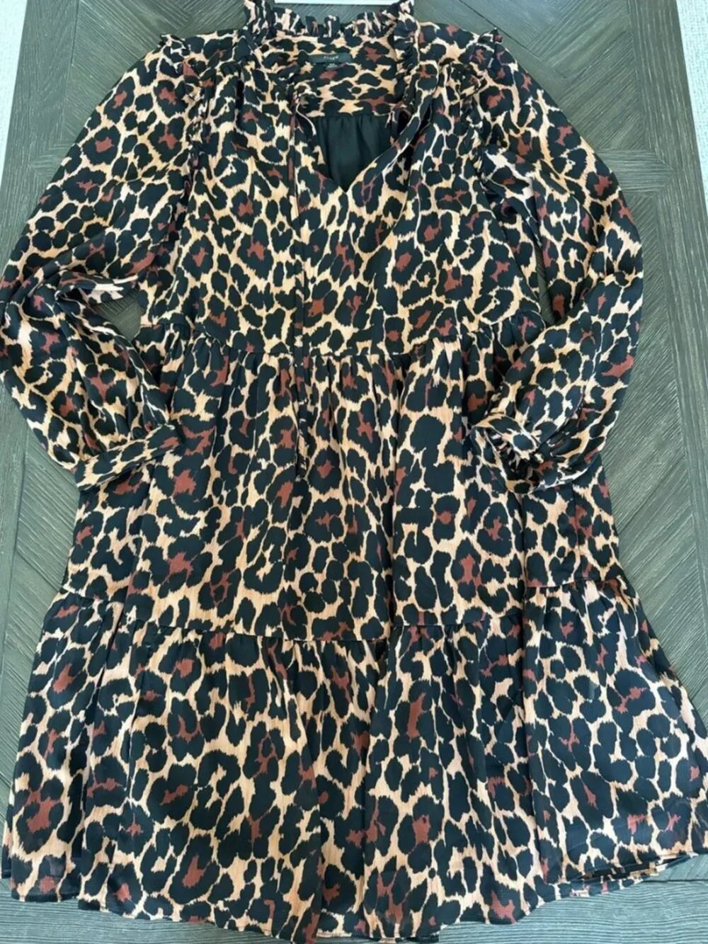 J.Crew Leopard Print Mini Dress XS | Fall Family Photos Concert Nashville Outfit
